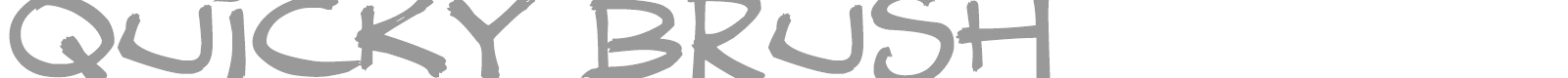 Quicky Brush font preview